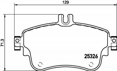 HELLA PAGID 8db355019751 -  Комплект тормозных колодок, дисковый тормоз